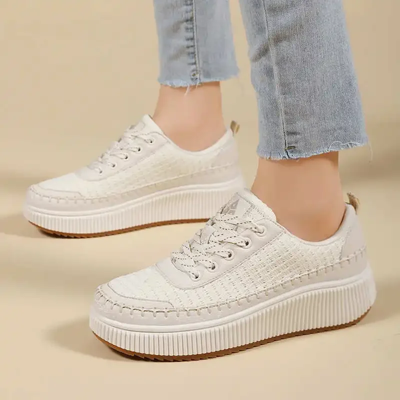 Brown Shoes Woman Flats Autumn Boots Sneakers Luxury Brand Women Sports From Famous Brands Everything Snearkers Topanky view 2