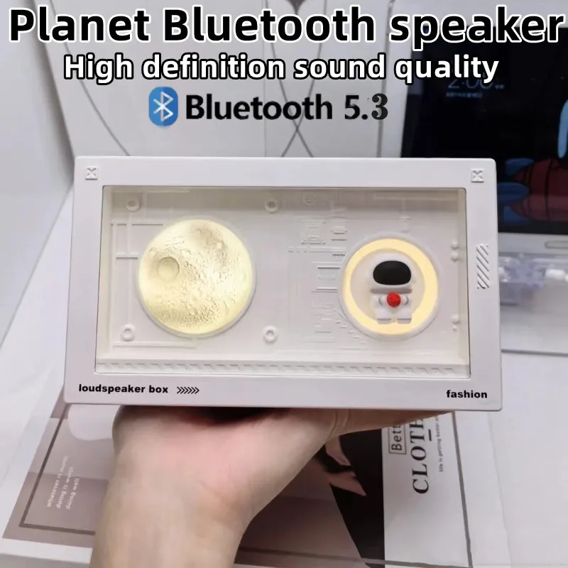 

Портативный винтажный Bluetooth-динамик Hi-Fi Звуковой сабвуфер Беспроводной MP3-плеер с теплым окружающим светом Поддержка TF USB AUX