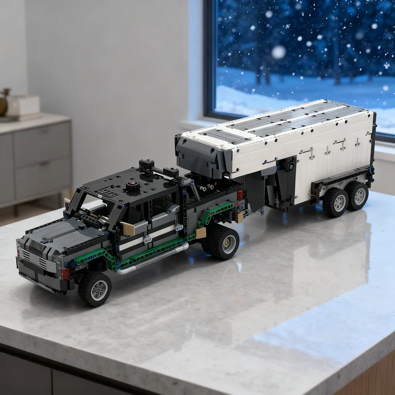 

2223pcs MOC Forded F 350 Dually Pickup Truck DRW Technical Model Building blocks Construction toys Christmas gifts Brick Kids