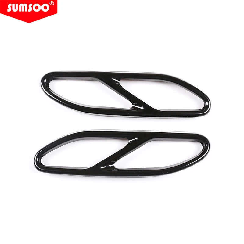 Für Mercedes Benz S R Klasse GL GLA Edelstahl Autozubehör 1 Paar Auspuffabdeckung Modifizierter Endrohrschalldämpfer Autoteile