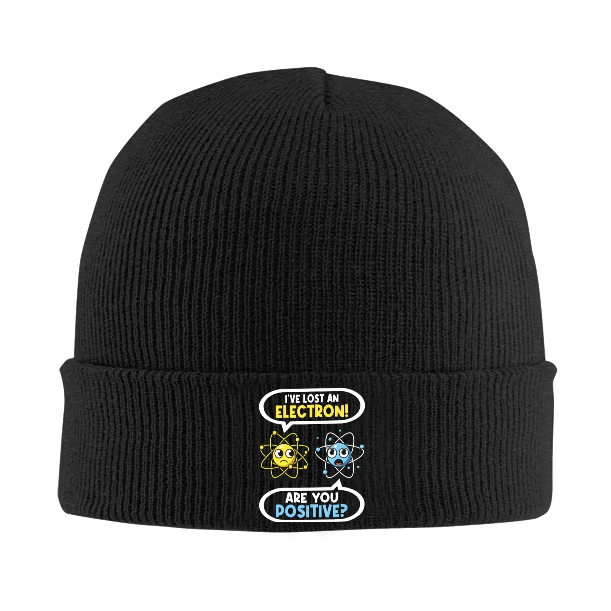 I Lost An Electron Are You Positive Chemistry Joke Knitting Hat Hats Outdoor Warm Soft Men Women Bonnet Hats Caps Gift Idea