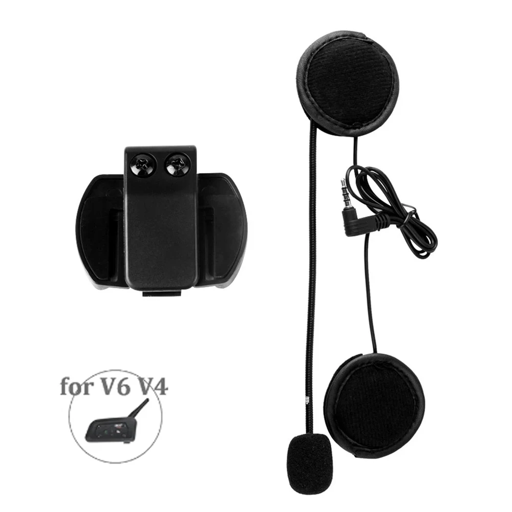 

1Pcs Motorcycle Intercom Accessories Earphone Speaker Microphone Clip For EJEAS V6 PRO Vnetphone V6/V4 3.5MM Jack