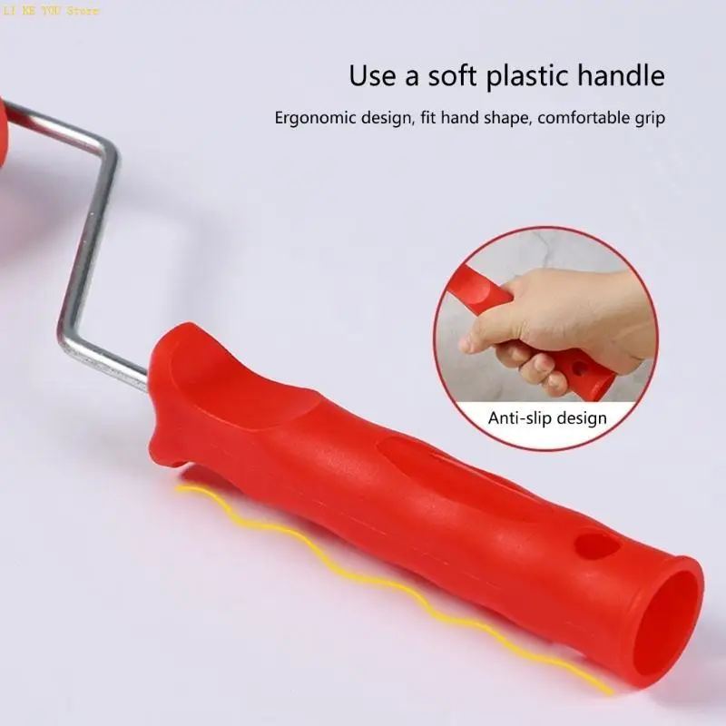 W3JE Texture Pattern Roller Brush Putty Roller for Applying Putty and Rolling Plasters