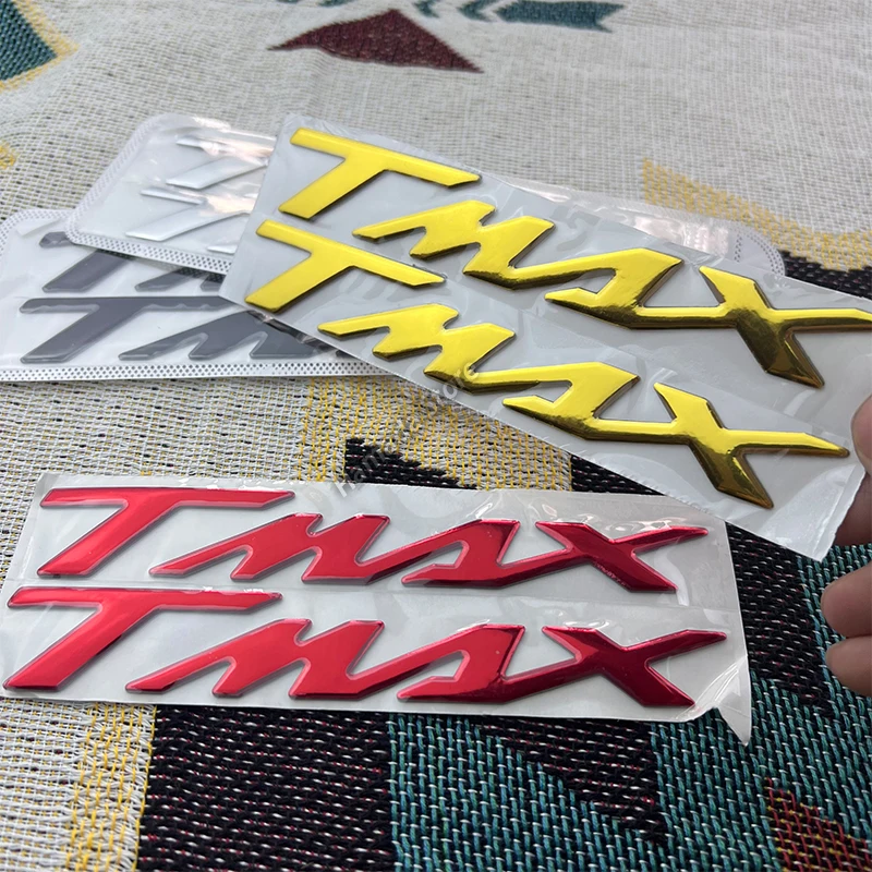 3D Motorcycle Accessories LOGO Badge Chrome Sticker Soft Plastic Decals For YAMAHA Tmax560 Tmax530 TMAX 500 530 560