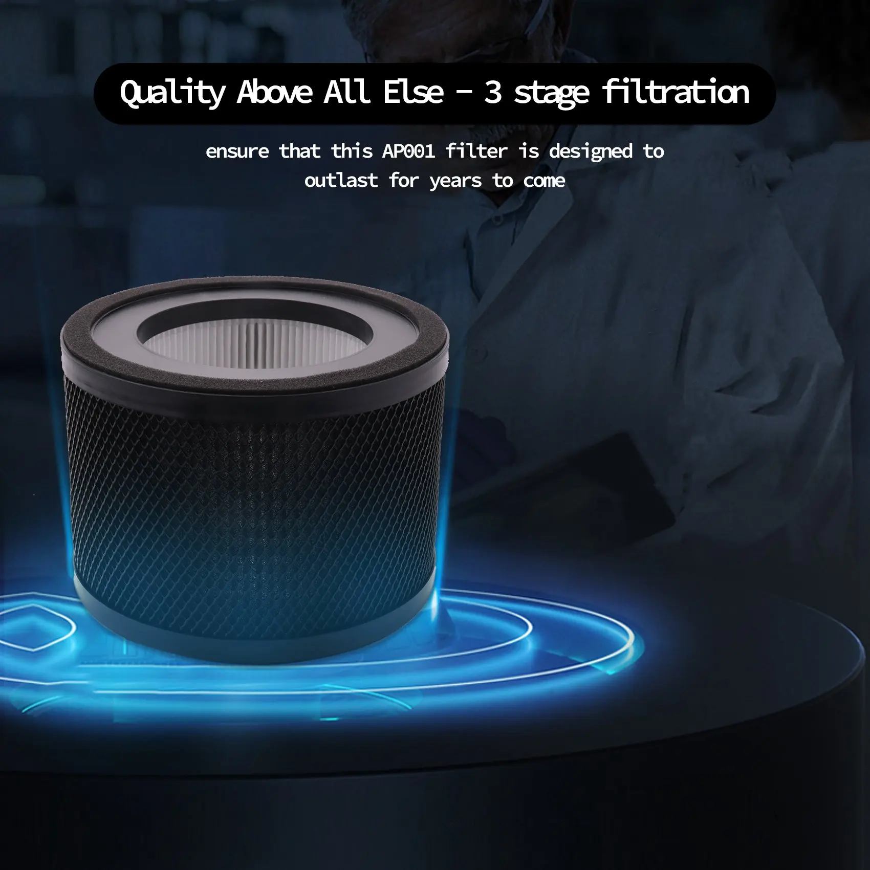 استبدال فلتر HEPA لتاوترونيكس TT-AP001 ، لتنقية الهواء لفافا VA-EE014 ، فلتر الكربون المنشط