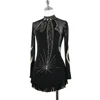 ZAGITOVA Eiskunstlaufkleid Damen Mädchen Eislaufröcke Gymnastik Wettbewerb Strass Mesh Rock 3