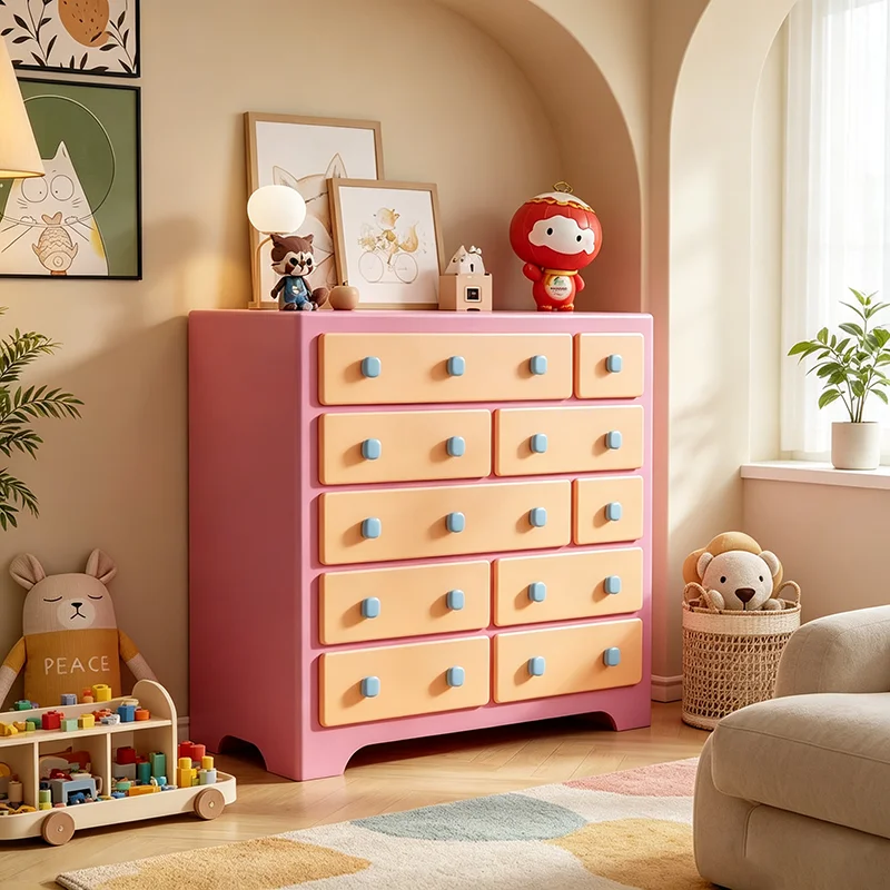 Cute Korean Living Room Cabinets With Drawers Kawaii Trendy Beauty Living Room Cabinets Luxury Modern Móveis Para Casa Furniture