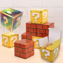 5/10 pz Super Mario Bros confezione regalo Anime bambini festa di compleanno scatola di caramelle carino portatile favore regalo sacchetti di imballaggio di cioccolato forniture