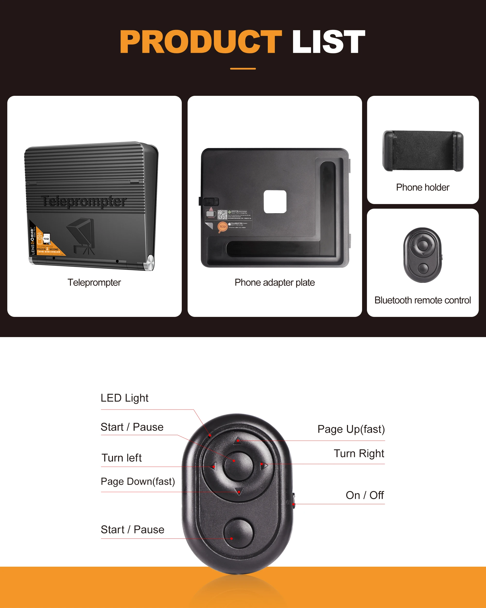 LENSGO الهاتف المحمول أضعاف المحمولة للهواتف الذكية 7.9 بوصة اللوحي باد قارئ المطالبة للهاتف DSLR كاميرا فيديو