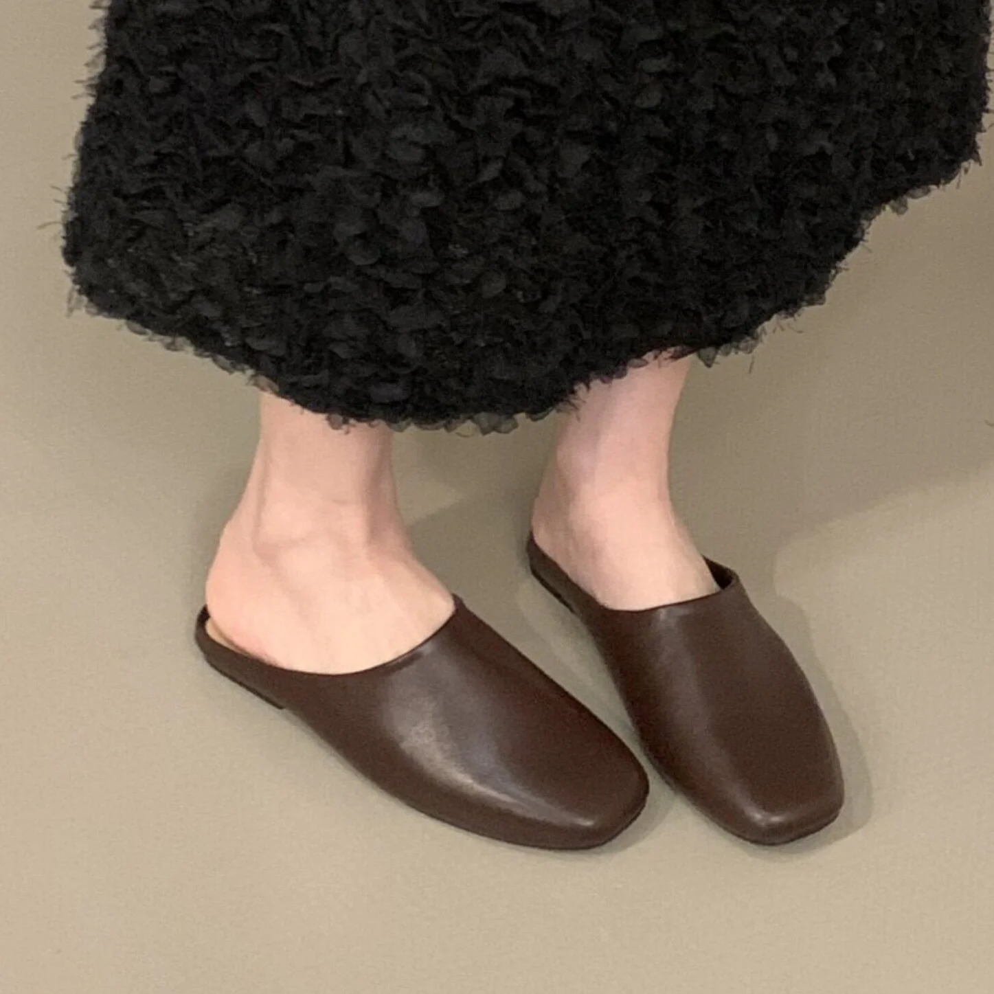 Bailamos Brand Women Slipper 2026 Brand Fashion Tabi Ninja Flats Casual Round To Vintage Slippers Ladies Leisure Mules Size40