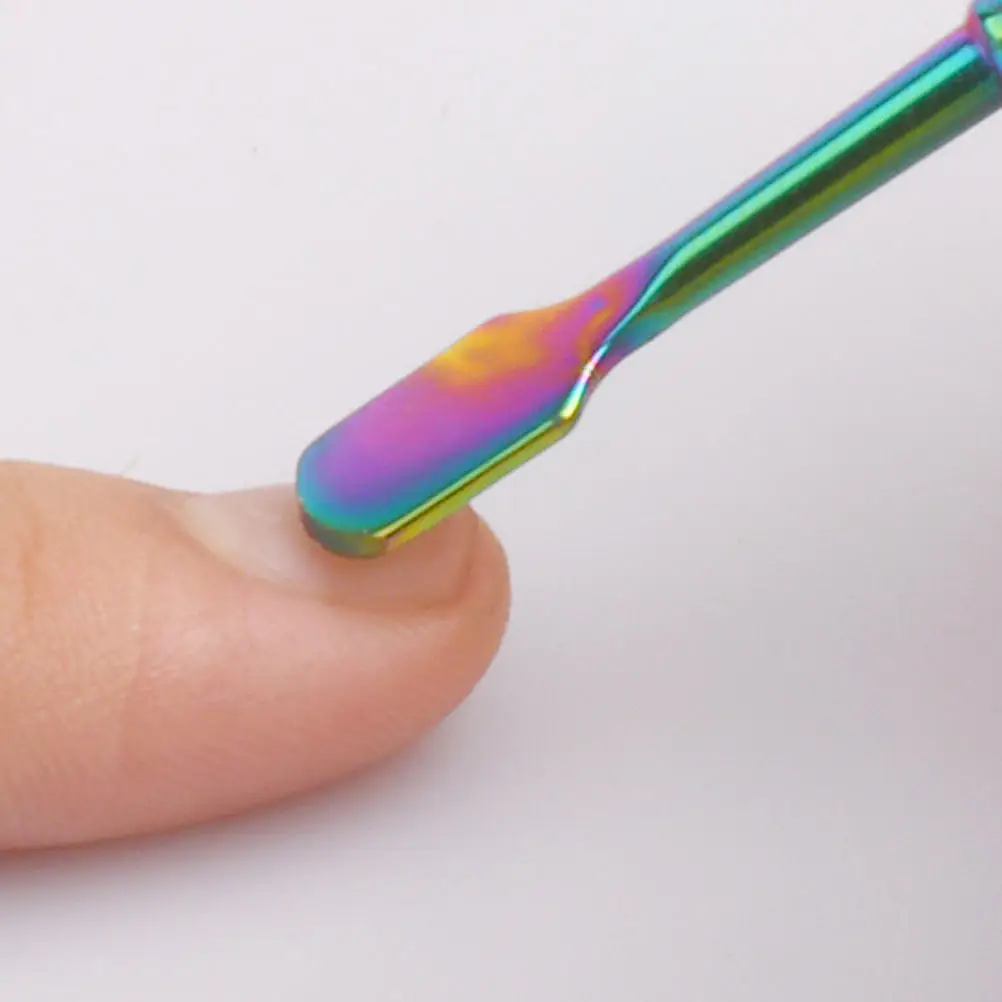 

6Pcs Stainless Steel Cuticle Trimmer Set Double Head Dead Skin Remover Rasp Pusher Nail Care Tool for Manicure Salon Home Use