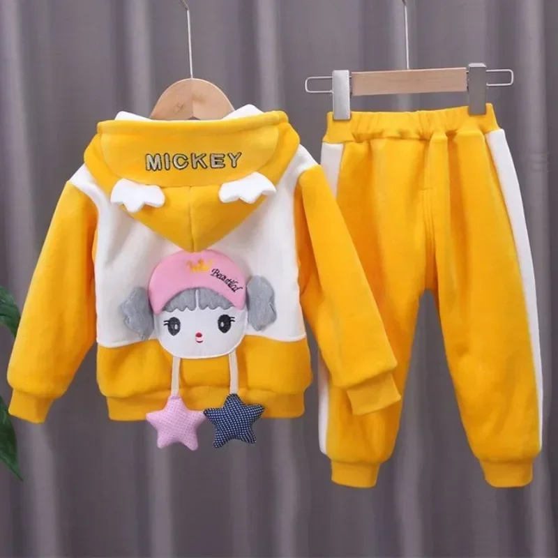 1-6 Years Children Clothing Set Girl Casual Clothes Kids Fashion Sweatshirt And Pants 2 Pcs Baby Autumn Winter Tracksuits