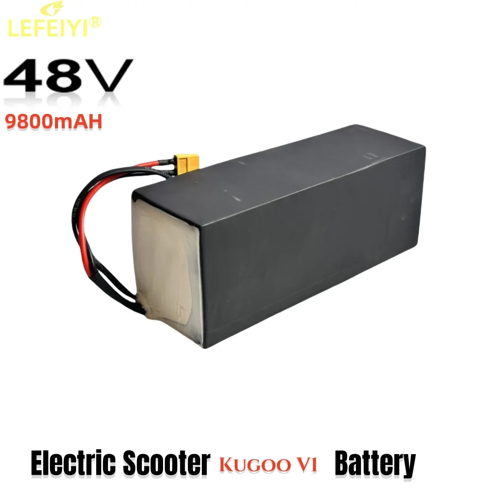 بطارية الدراجة الكهربائية Kugoo V1 Pro 48 فولت 9.8 أمبير 500 وات، بطارية عالية الطاقة 750 وات مع MBS، 13S3P