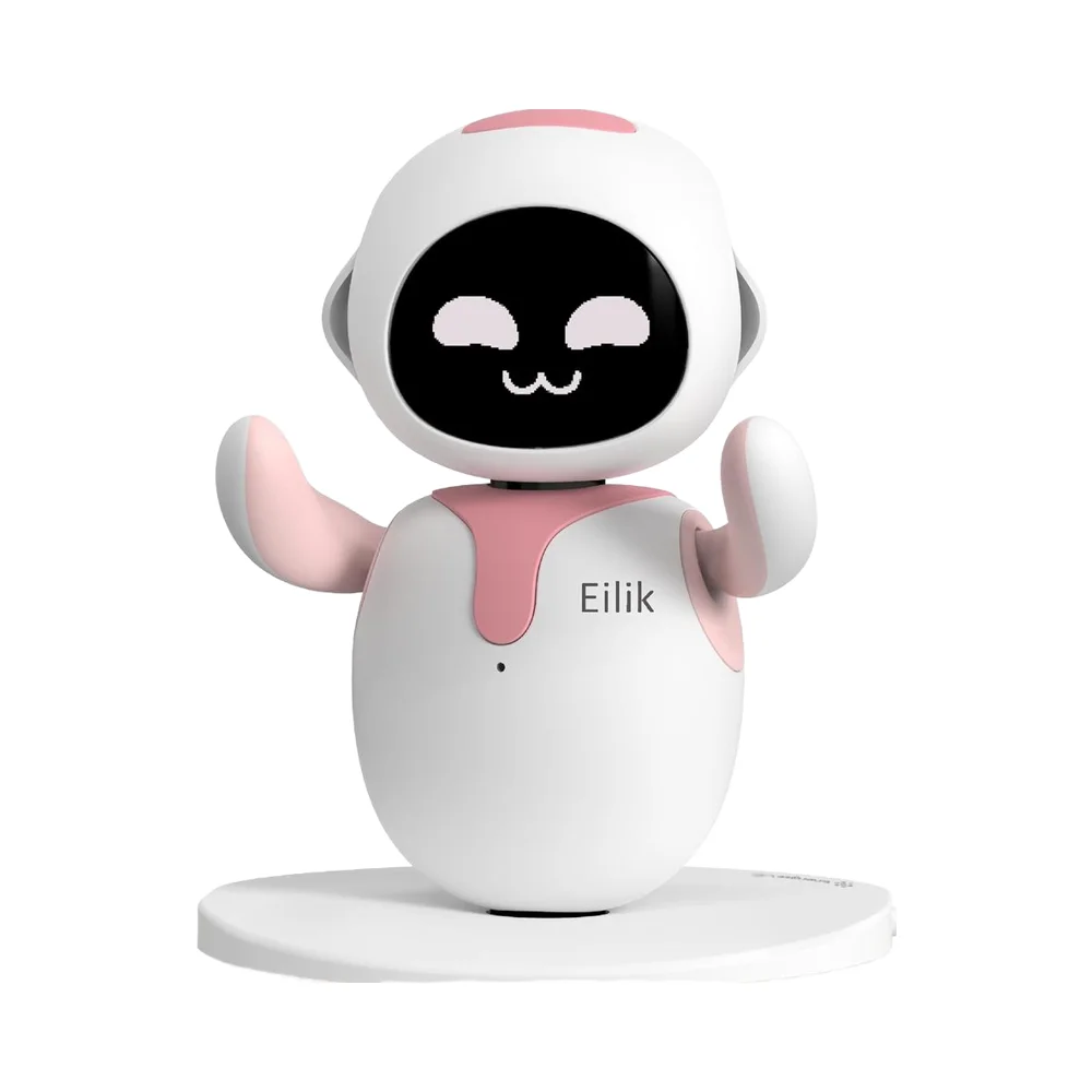 Eilik Pink Smart Touch Interactive Robot Toy With Abundant Emotions Idle Animations Mini Games Unique Gift For Girls Boys