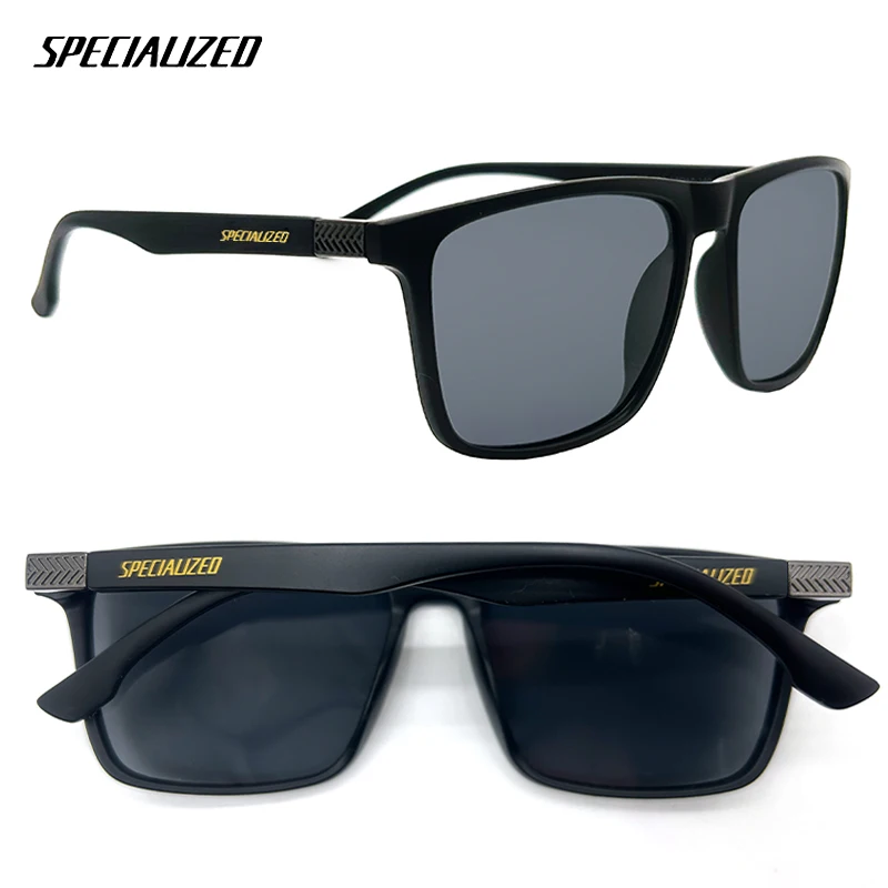 SPECIAUZED Cycling Polarized Sunglasses for Men Fishing Eyepieces Square Eyewear 2023 Outdoor Sport Male Sun Glasses UV400