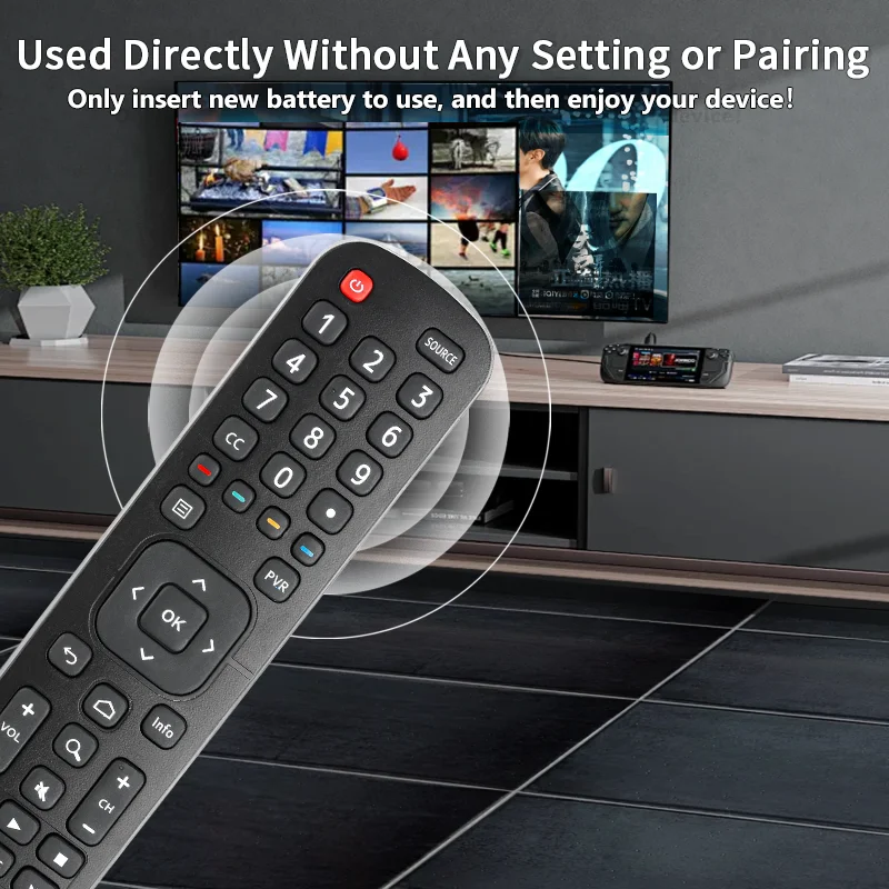 EN2BZ27H For Hisense Remote Control Compatible With Hisense LCD TV Replacement Controller With Netflix YouTube and Google Play B