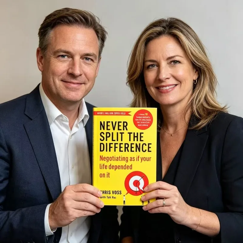 Never Split The Difference By Chris Voss Books in English for Adults Negotiations Emotional Intelligence New Listing