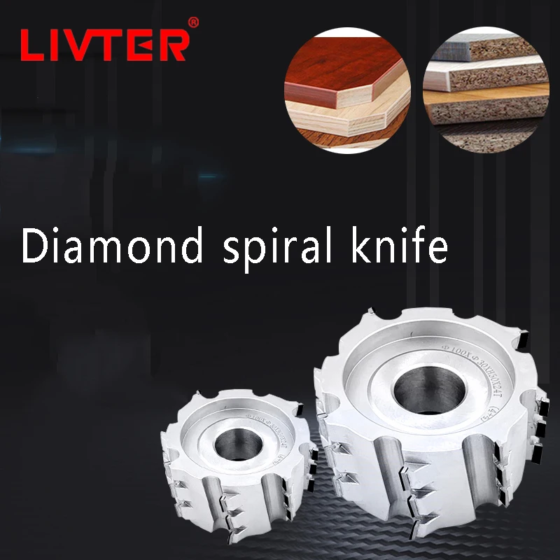 LIVTER Woodworking tools milling cutter pcd herringbone cnc wood pre-milling cutter