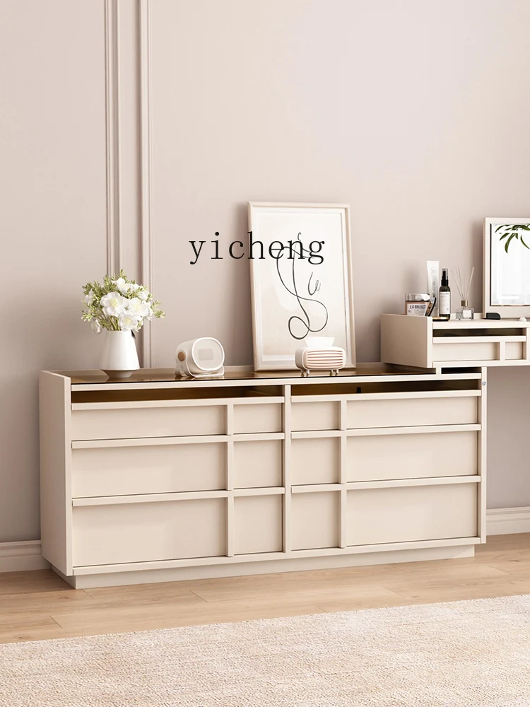 

FY Solid Wood Flip Dressing Table Chest of Drawers Makeup Table Bedside Corner Extendable Vanity Table