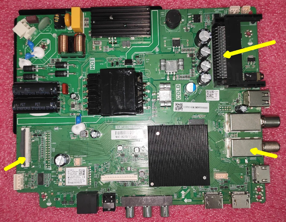 TP.MT9216.PB731  Three in one WiFi network TV motherboard with3 specifications