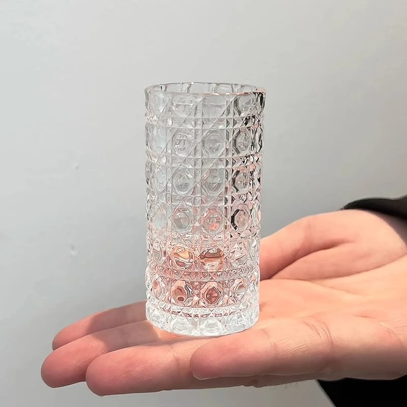 

Baijiu cup wine cup small household one bite cup spirit gem pattern