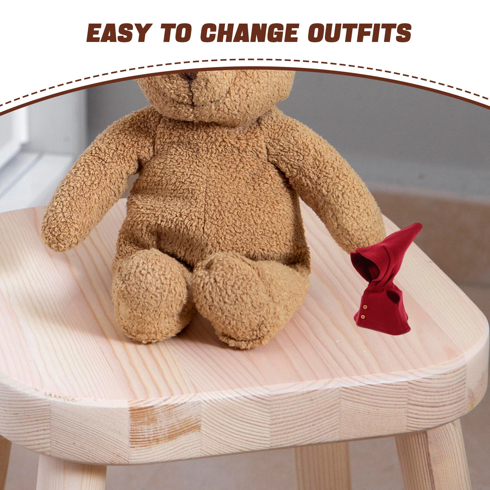 معالج صغير عباءة زي ل 17 سنتيمتر أرقام مقنعين رداء ل تأثيري فستان قابلة لإعادة الاستخدام عباءة الملابس والاكسسوارات جمع #2