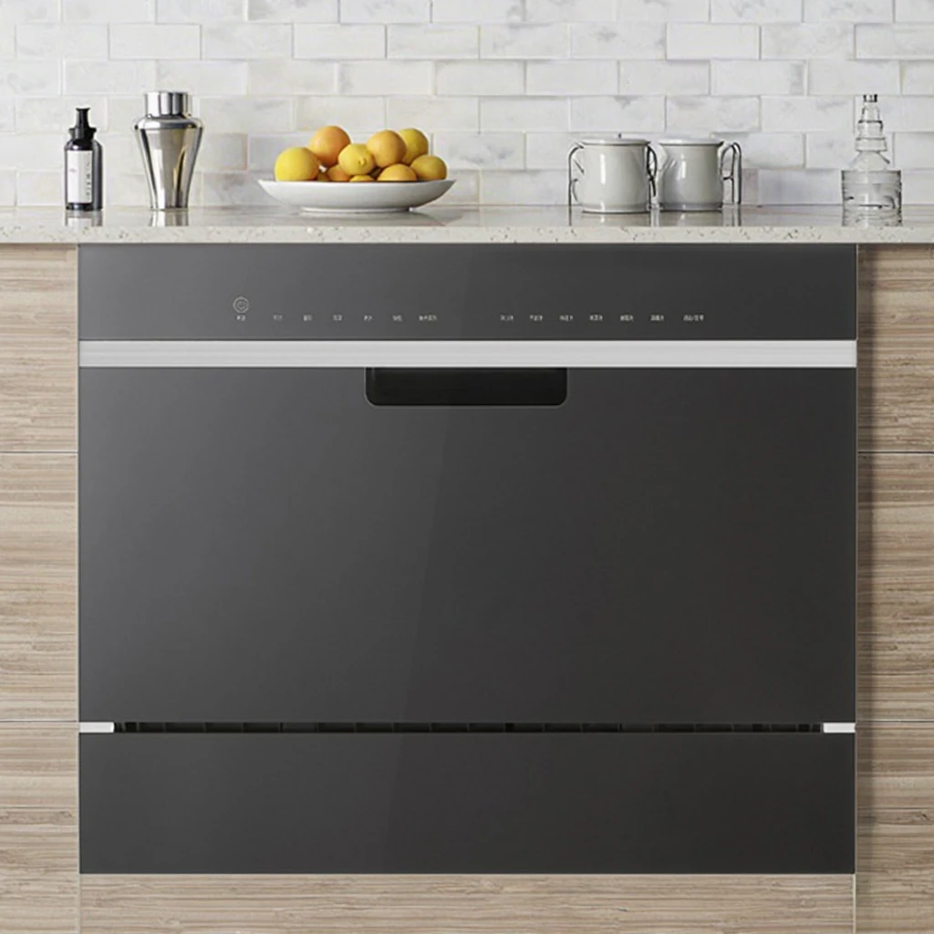 6 Sets Of Built-in Dishwashers Top And Bottom Spray PTC Hot Air Drying Is Suitable For Family Hotels