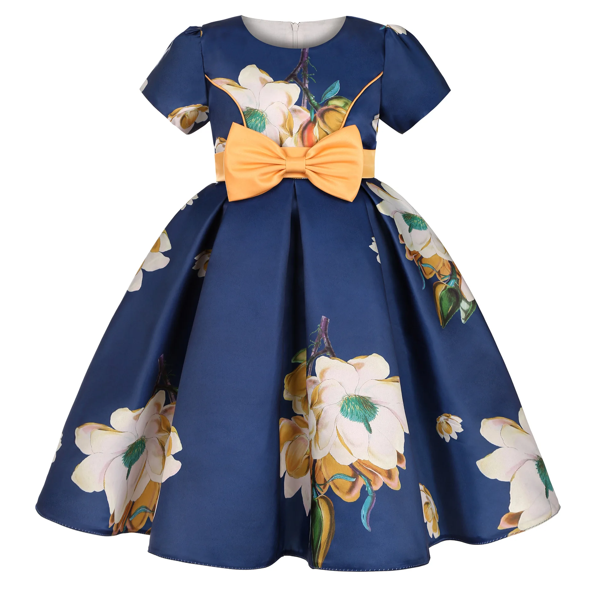 New Girls Kids Flower Elegant Causal Princess Party Dresses Children Clothing Christmas Birthday Wedding Party Baby Girl Dress