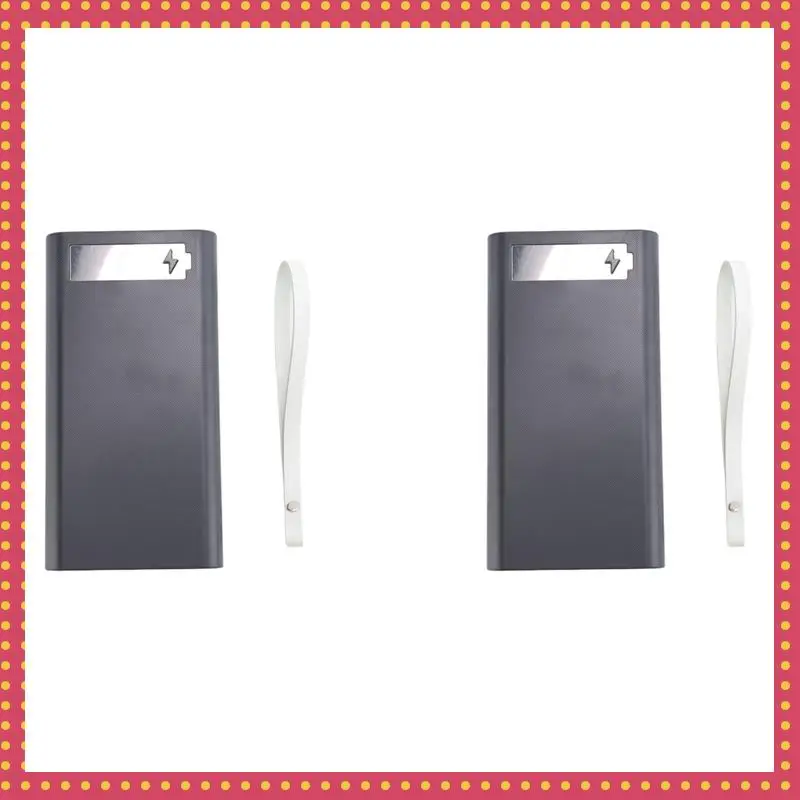 

B74A 2X 12X18650 Charging Battery Case Welding Free Battery Storage Box DIY Power Bank Case T12 With Light 18650 Battery Box