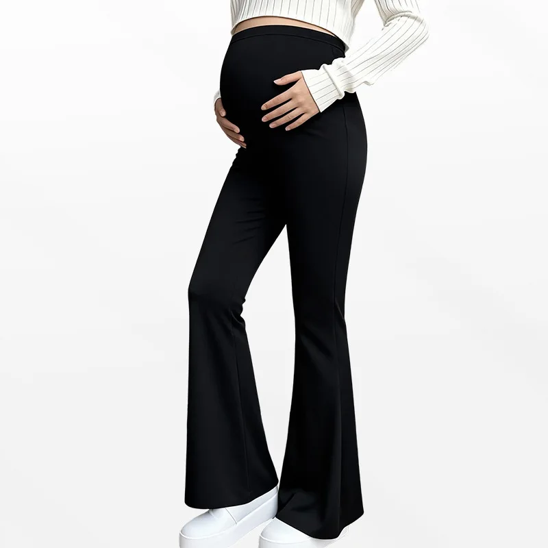

Maternity Clothing Yoga Leggings High Waist Butt Lifting Bell-Bottoms Casual Fashion Pregnant Woman Trousers