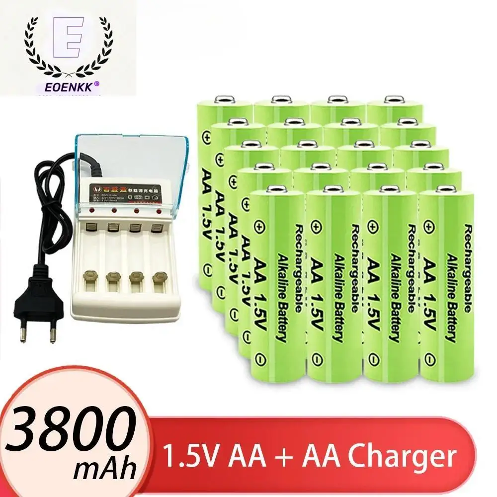 1.5V AA 3800mAh NI-MH Rechargeable Battery for Torch Toys Clock MP3 Player Wireless Keyboard Wireless Mouse Replace Rechargeable