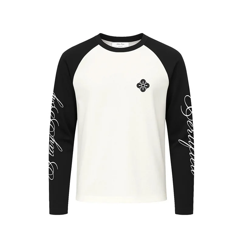 Unisex Hip-Hop Langarm-Oberteil Amerikanischer Streetwear-Stil Lockerer Rundhalsausschnitt mit Schriftzug-Print Modisch für Herbst und Winter – Detail 6