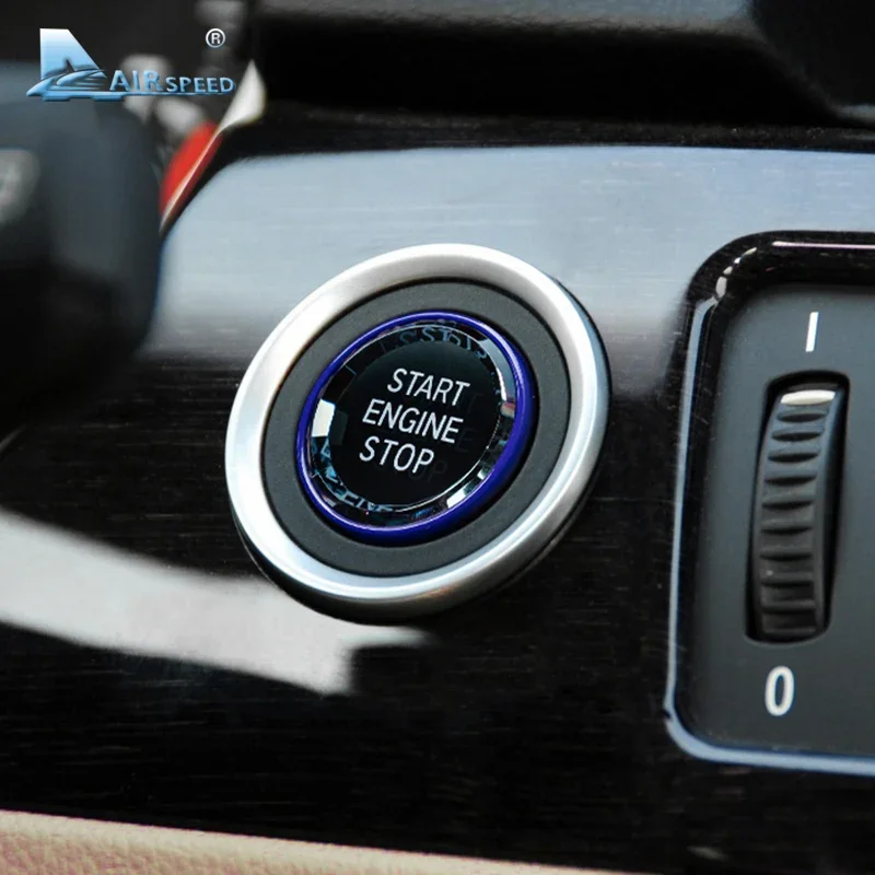 Car Engine Start Button Ignition Cover for BMW E90 E91 E92 E93 E87 E83 E70 E60 E71 E84 E89, ABS Crystal Stop Switch Accessorie