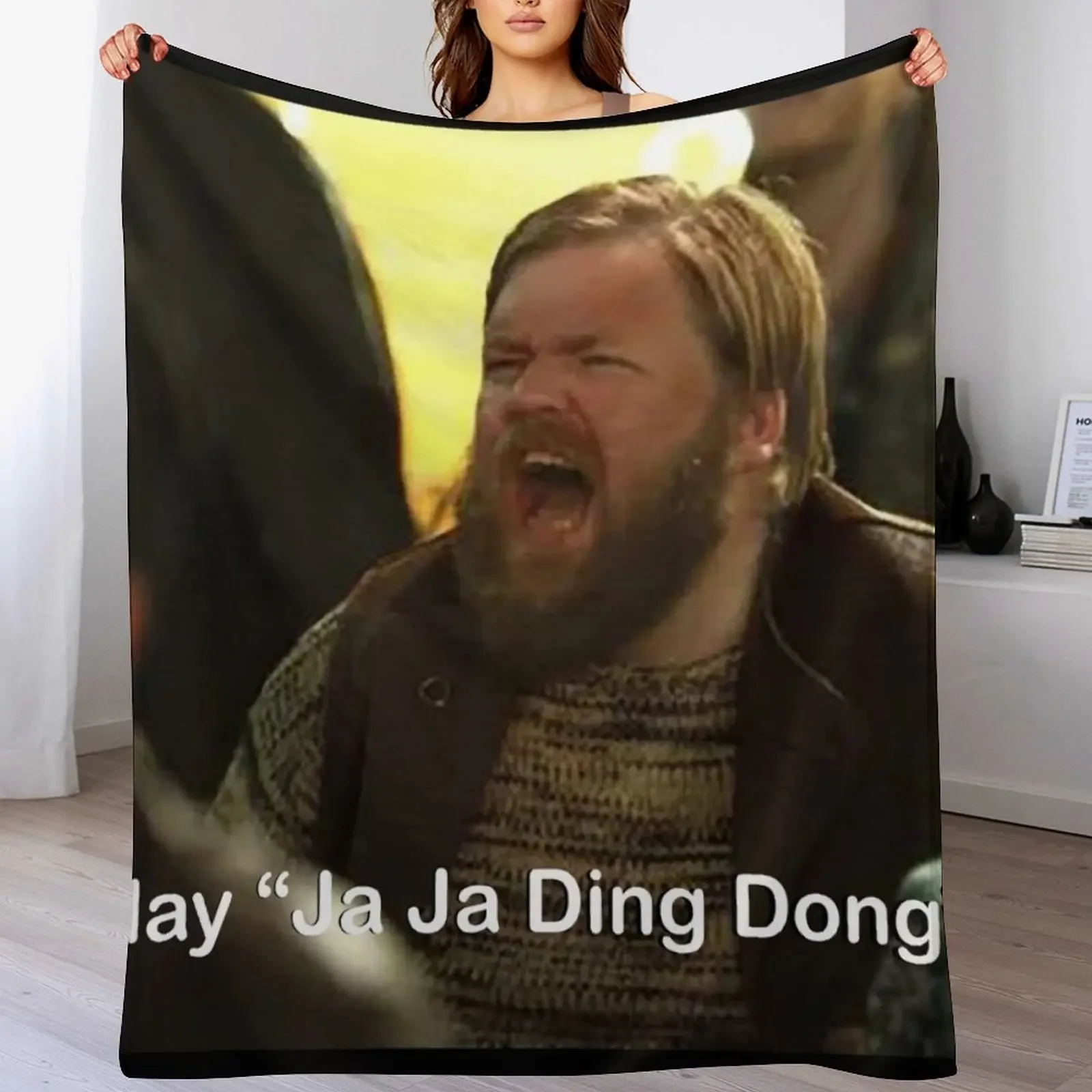 Play Ja Ja Ding Dong! Throw Blanket warm winter Decorative Sofas Shaggy Plush Blankets