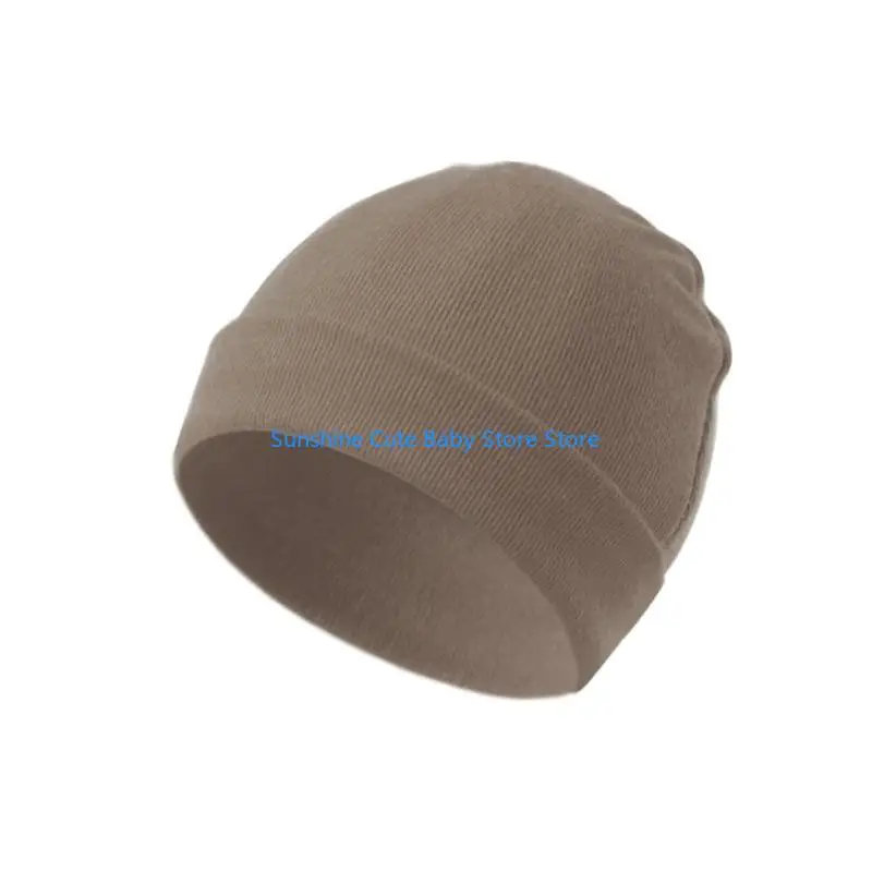 

C5AF Baby Hat Candy Color Fetal Caps Lightweight Newborns Hat Comfortable Bonnet Hat