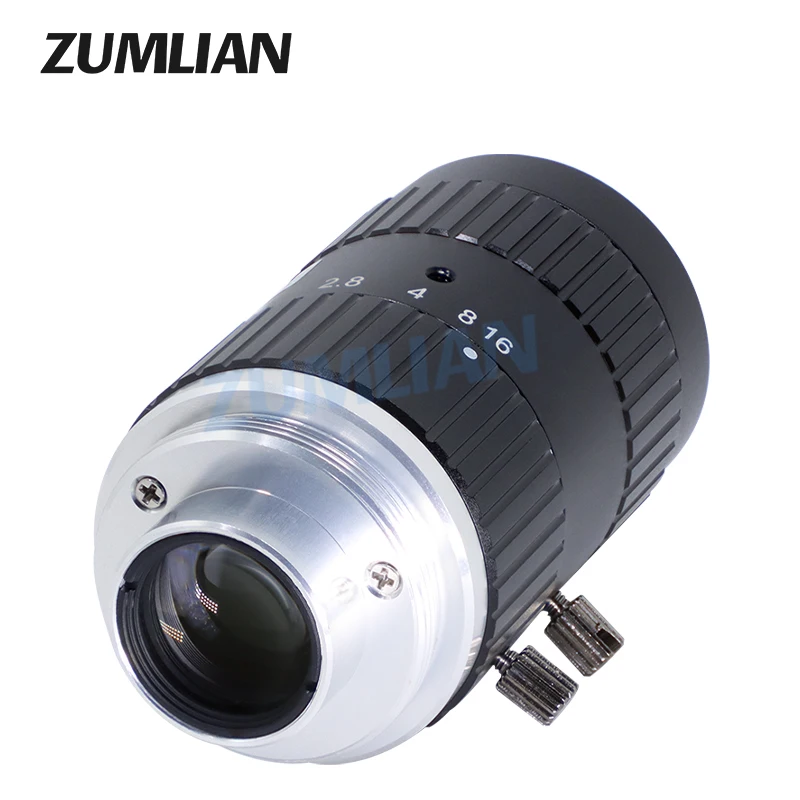 

ZUMLIAN 16mm Lens 2/3'' C-Mount F2.8 Large Depth of Field 6MP Camera Manual Iris Machine Vision FA Cameras 6Megapixels