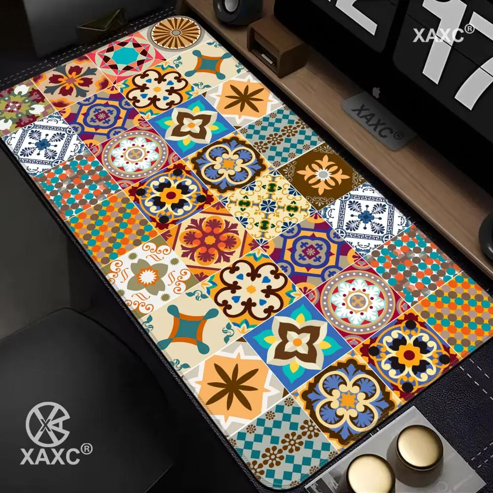 

Portuguese Sicilian Style XAXC Mouse Pad large keyboard mouse desk pad non-slip rubber gaming mouse pad laptop mouse carpet