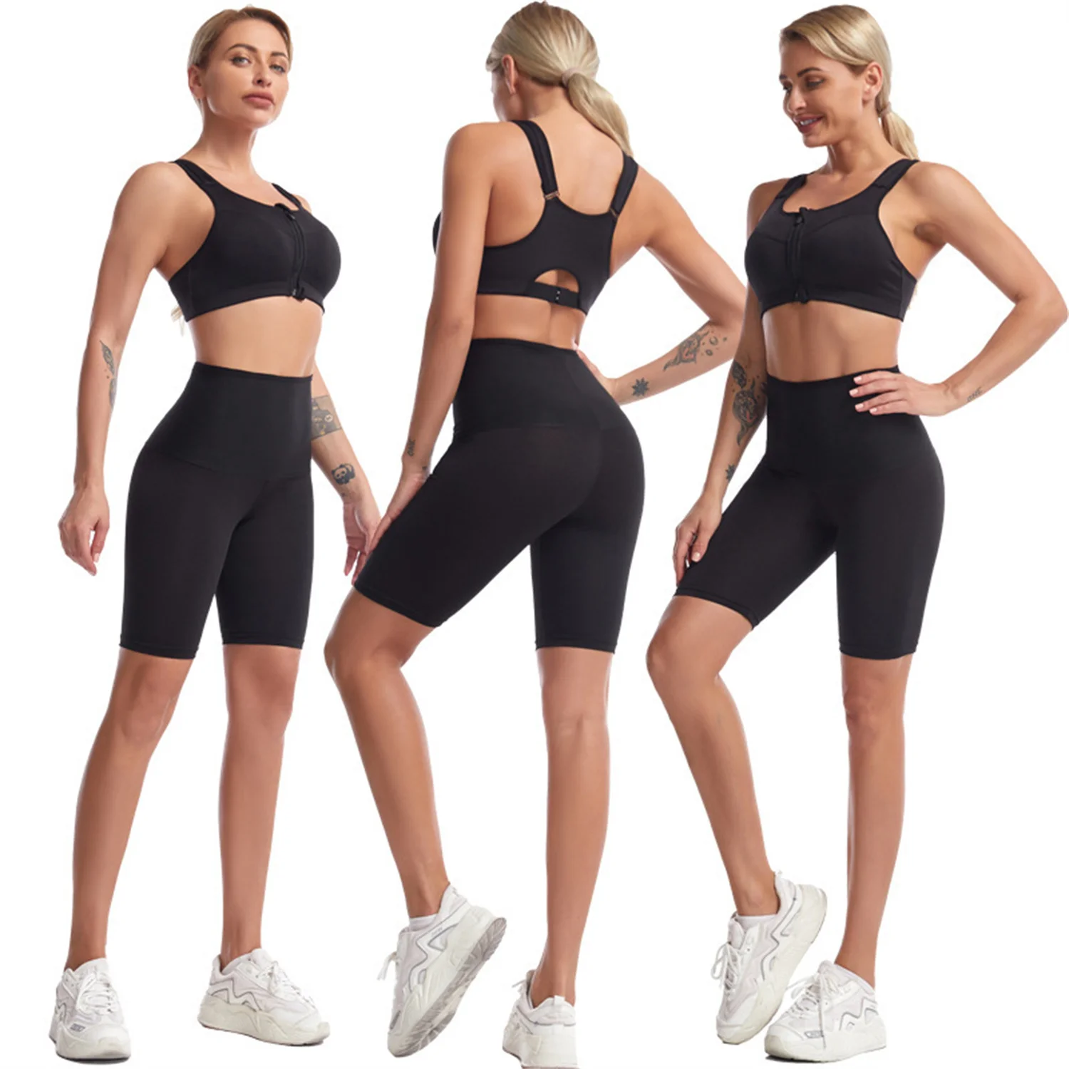 1 Stück Damen-Sauna-Shorts mit hoher Taille, Korsett, schweißverbessernd, Thermo-Shorts für Gewichtsverlust, Workout, Fitnessstudio, Fitness, Shapewear