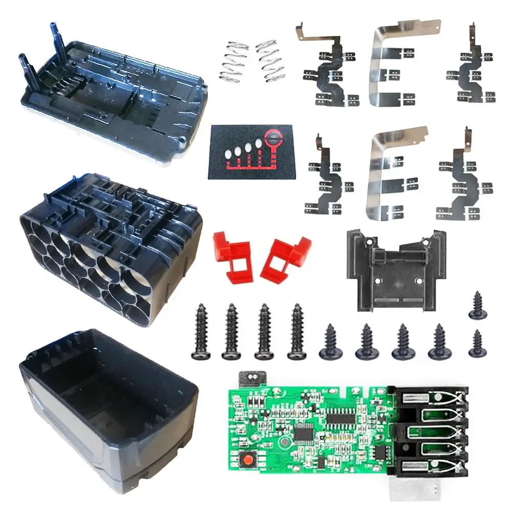 Caja de plástico para batería de iones de litio M18, carcasa de placa de circuito de protección de carga PCB para Milwaukee 18V 9.0Ah, carcasas de litio DIY