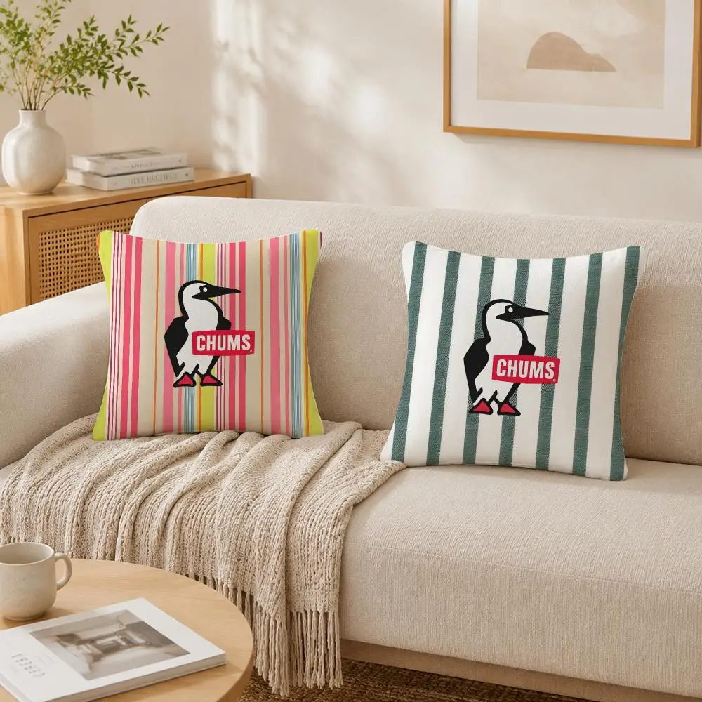 Cushion Cover Plush Decorative Pillow Case With Hidden Zipper Cutecore Room Decor For Home HOT C-Chums Logo