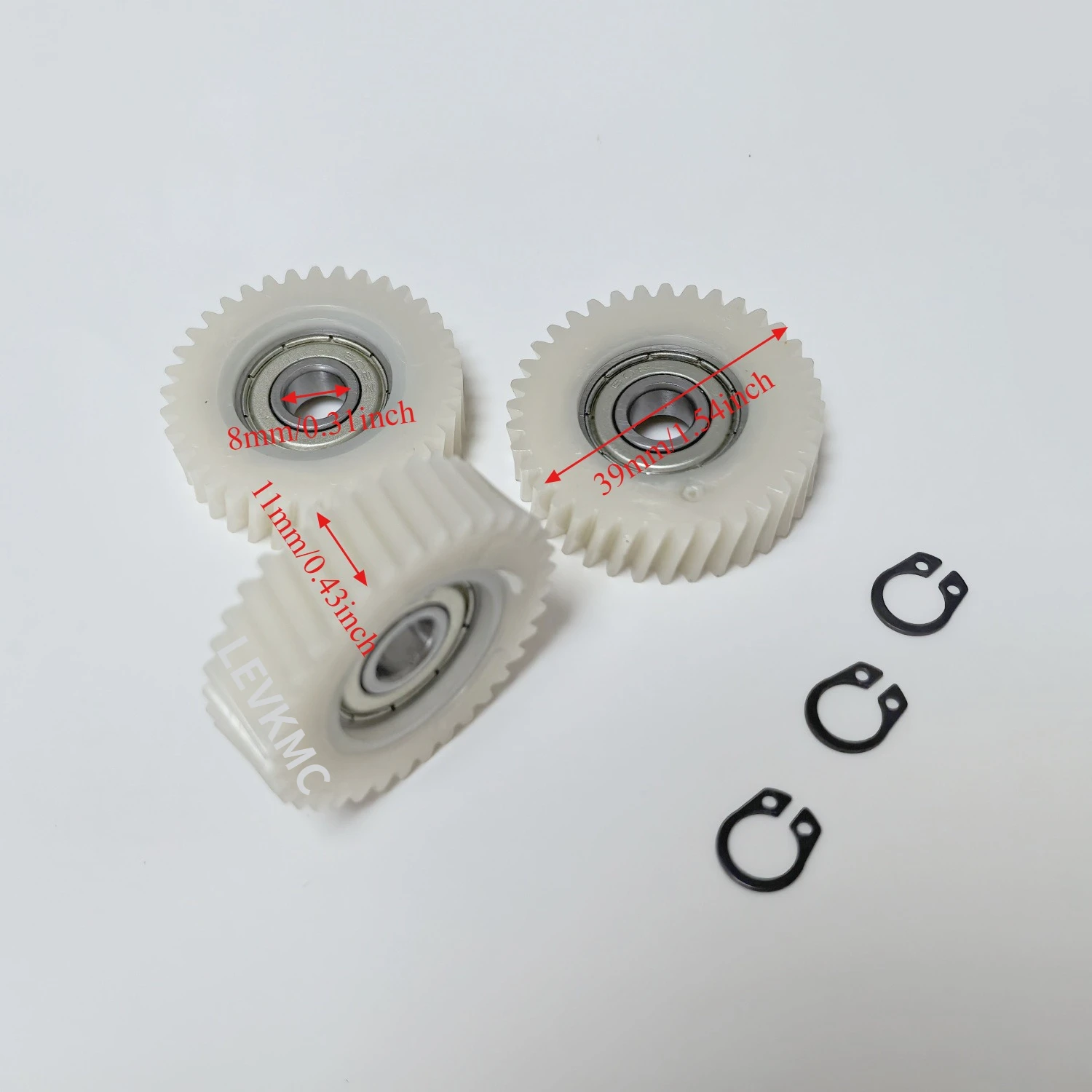 36 Teeth Motor Helical Gear 39x11mm Planetary Gear Oblique Teeth Nylon Gears With 8mm Bearings Electric Bike Helical Gear Parts