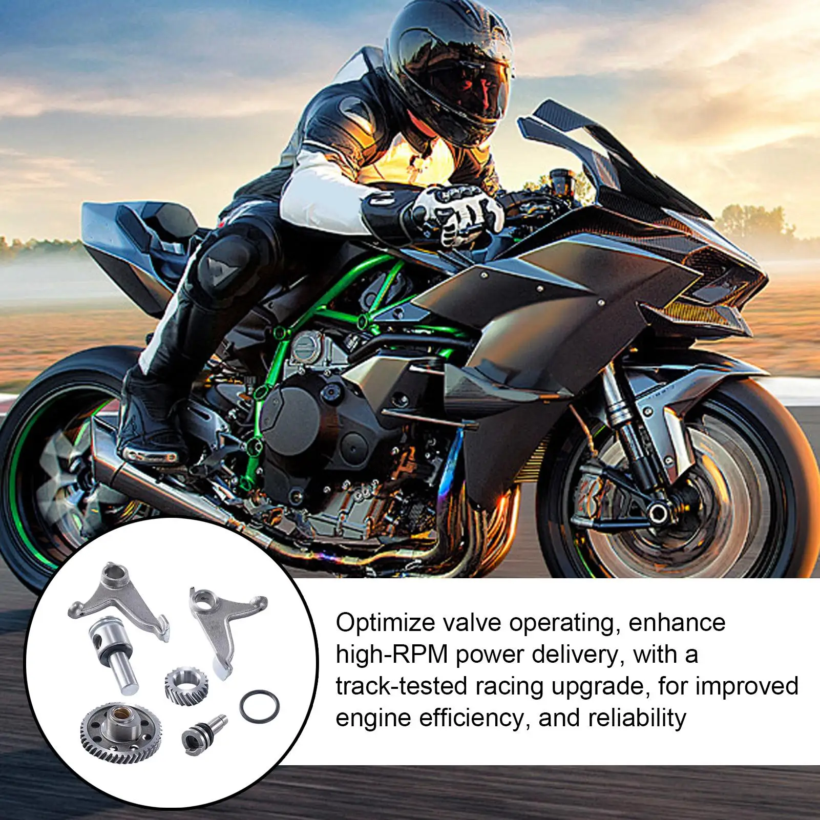 

Motorcycle Racing Camshaft And Rocker Arm Kit 6 Pieces Aftermarket Racing Camshaft Kit Automotive Replacement Parts For