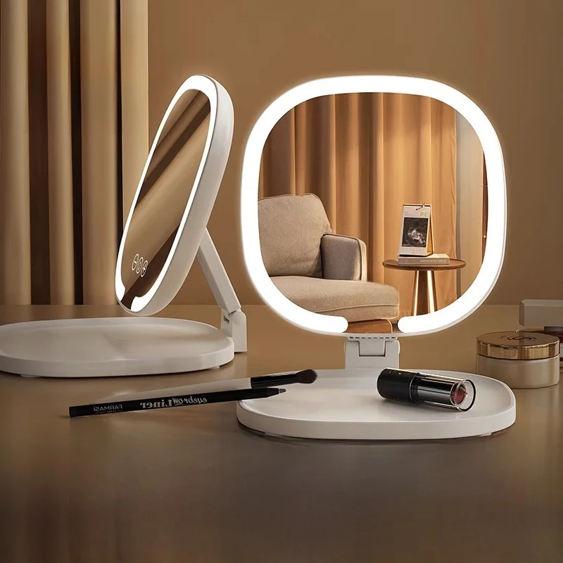 specchio-da-trucco-led-da-scrivania-con-luce-regolazione-multi-angolo-tri-colore-impilabile-dimensioni-regolabili-per-dormitorio-studentesco