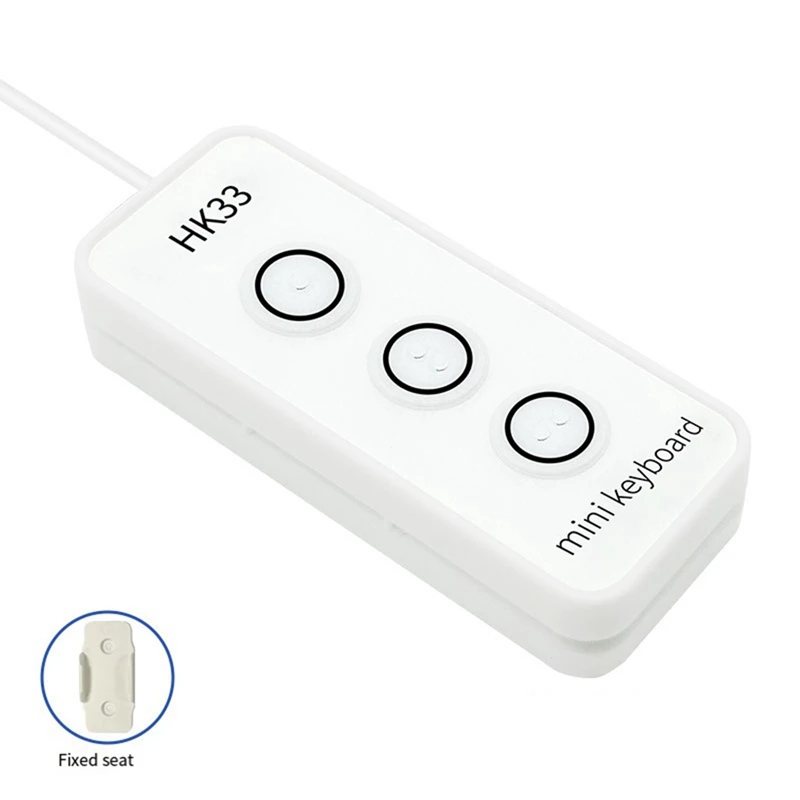 AB34-3 مفتاح USB ماكرو برمجة مفتاح لوحة المفاتيح USB لوحة المفاتيح دعم منصة متعددة المحمولة لوحة المفاتيح الصغيرة المخصصة