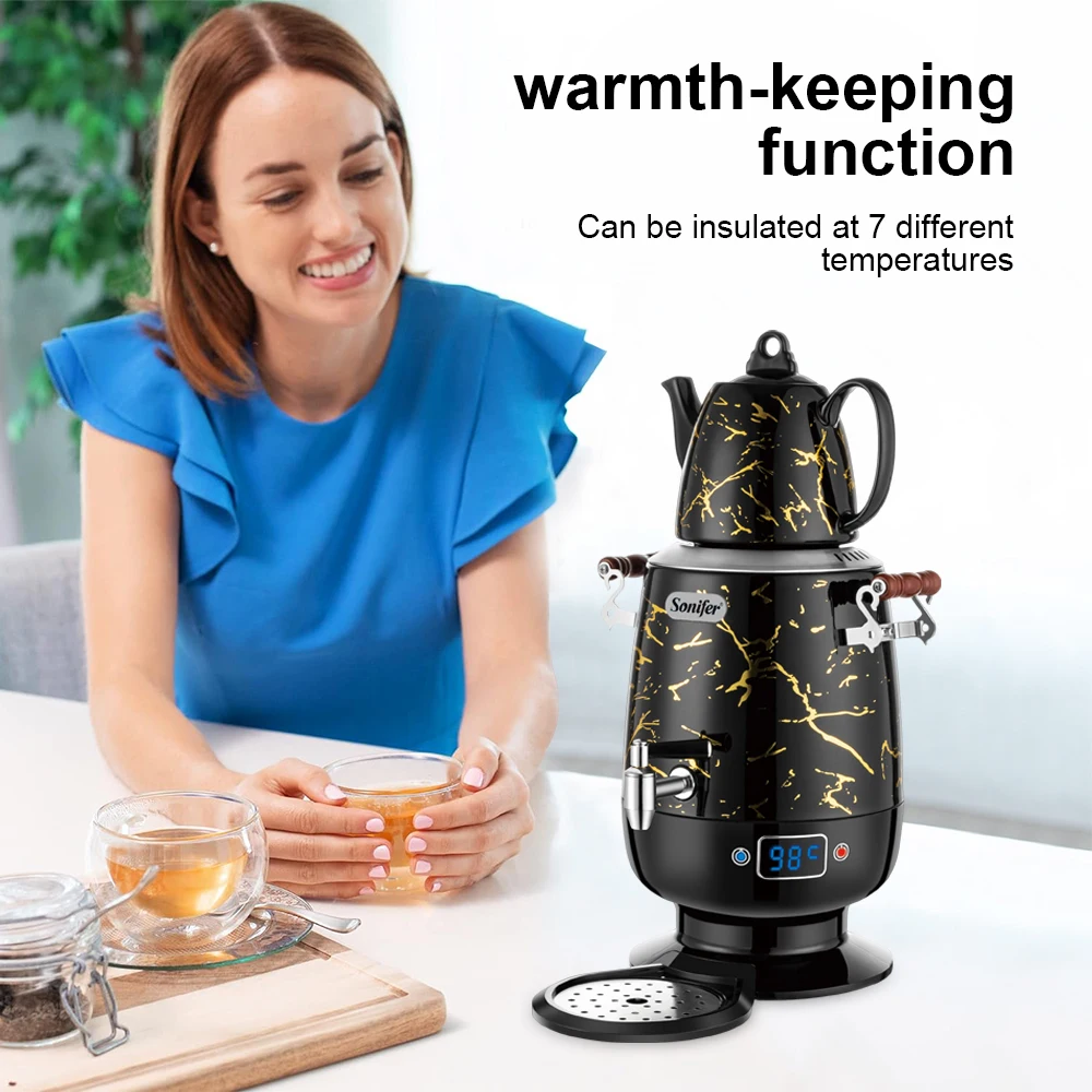Sonifer 5L Electric Samovar Electric Kettle Stainless Steel Smart Kettle Whistle Kettle Samovar Tea Thermo Pot Gift SF2088