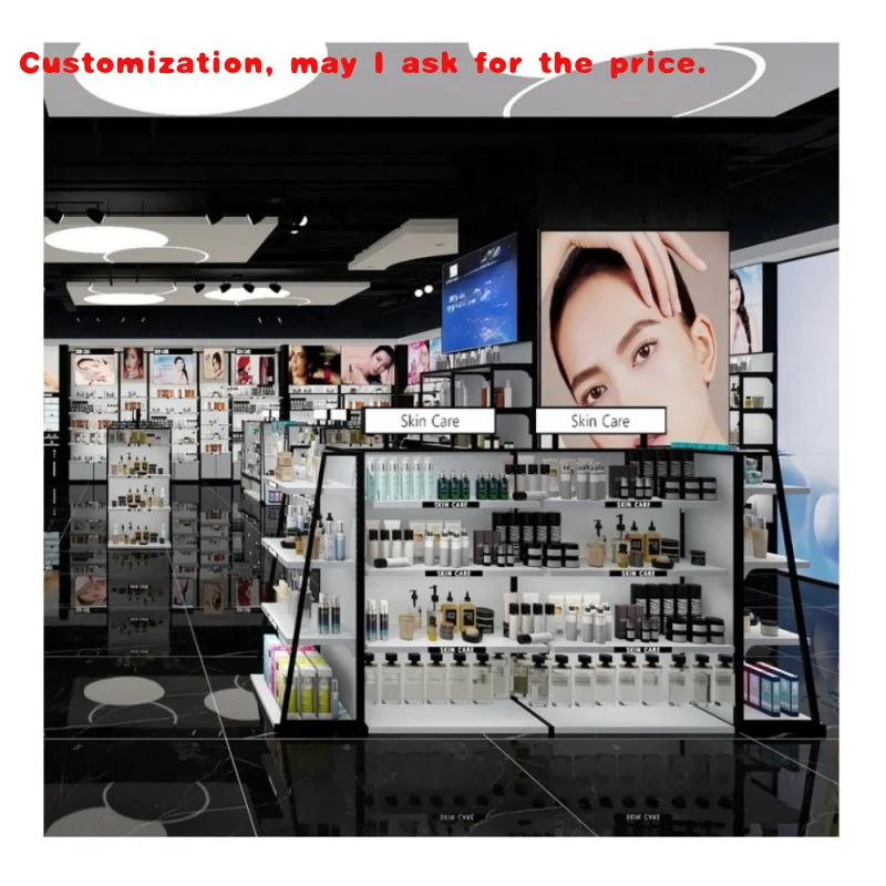 custom.High Quality Cosmetic Store Furniture Makeup Store Shelf Retail Perfume Shop Display Fixtures Beauty Salon