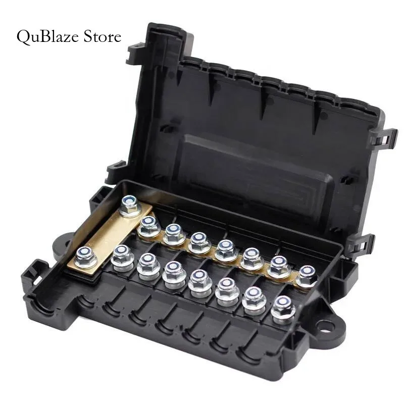 

1PCS ANM Fuse And 7 PCS ANS Fuse Block Box Holder Durable MIDI Way 12V 32V 48V for RV Car Boat Bus - Accessory Fuse Block