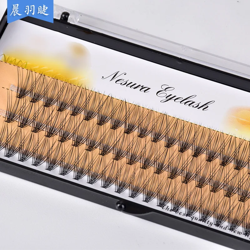 20D/C Mink Eyelashes 1 Box/60 Bundles Natural Eyelash Extension Russia Individual Eyelash Cluster Makeup Tools Lashes Cilia