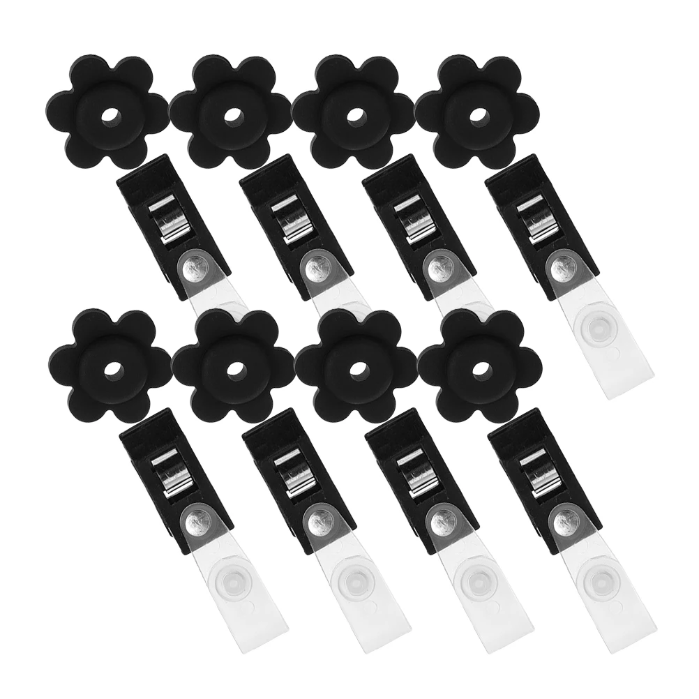 

8Sets Garden Flag Clips Anti-Wind Durable Lawn Flag Stopper Plastic Banner Fixing Clips Windproof Flags Holders