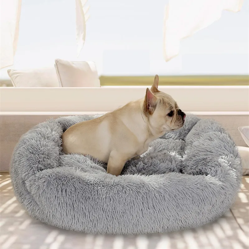 Cama supersuave y lavable para perro, perrera larga de felpa para dormir profundamente, alfombrillas de terciopelo, sofá, cesta para gato